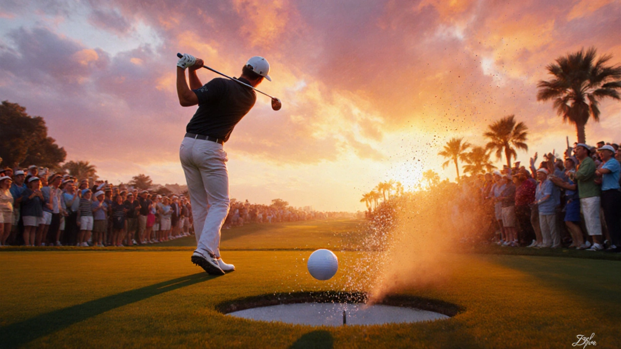 Golfer's ball drops into the cup on Torrey Pines after a historic albatross.